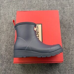 Hunter Original Comfort Play Short Waterproof Rain Boots Womens 7 Valtameri Blue